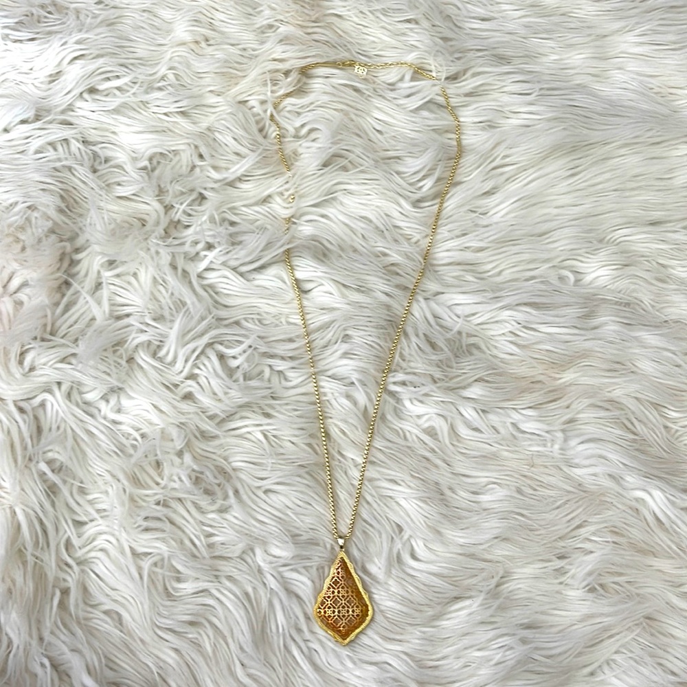 NEW Bestseller Kendra Scott Aiden Long Rose Gold Pendant Necklace